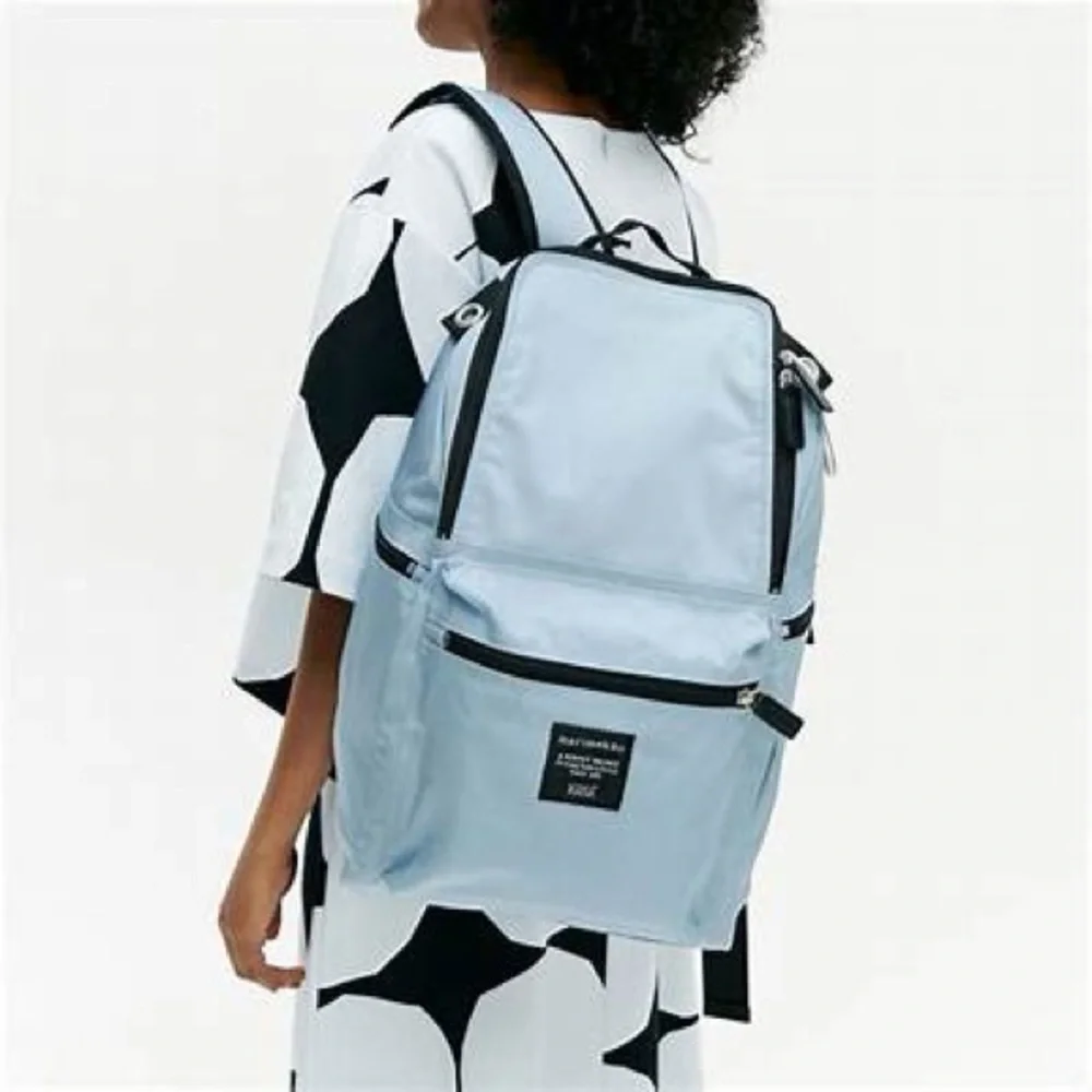 Marimekko Backpack Buddy Light Blue Black Trim - Picture 15 of 15